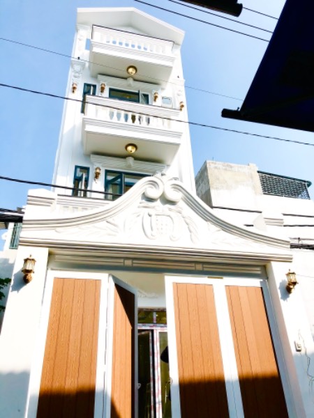 Bán nhà mặt tiền hẻm 7m Huỳnh Tấn Phát, Nhà Bè, Dt 4x14,5m, 3 lầu, st. Giá 5,3 tỷ